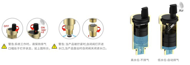 銅自動(dòng)排氣閥原理圖