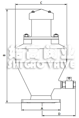 組合式污水排氣閥尺寸圖