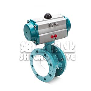 氣動法蘭式襯氟蝶閥圖3