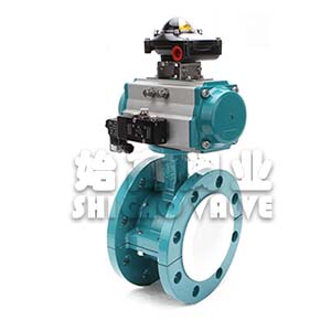 氣動法蘭式襯氟蝶閥圖4