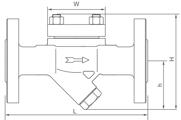 法蘭動(dòng)態(tài)流量平衡閥尺寸圖 法蘭動(dòng)態(tài)流量平衡閥尺寸圖