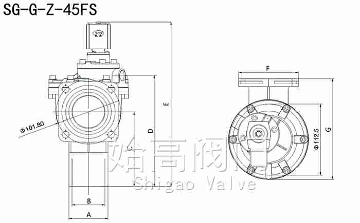 SG-G-Z-45FS��ԭ��ֱ�Ƿ��m�}�_�y�ߴ�