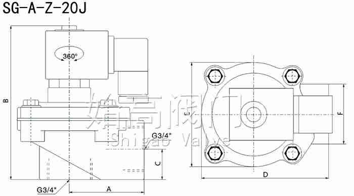 SG-A-Z-20Jֱ��ʽ�}�_�y�ߴ�