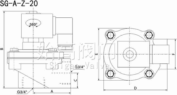 SG-A-Z-20ֱ��ʽ�}�_�y�ߴ�