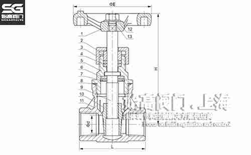 不銹鋼內(nèi)螺紋閘閥尺寸 不銹鋼內(nèi)螺紋閘閥尺寸