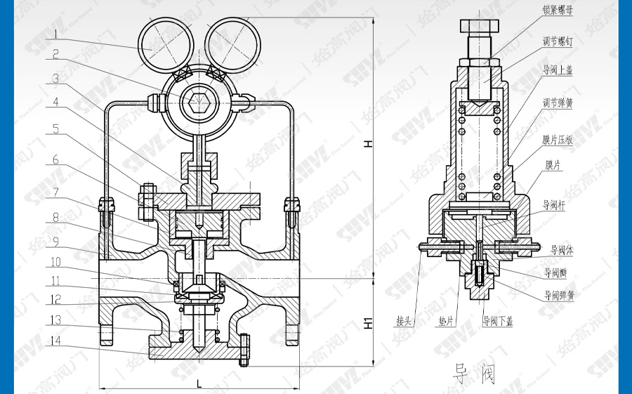 氣體減壓閥結(jié)構(gòu)圖 氣體減壓閥結(jié)構(gòu)圖